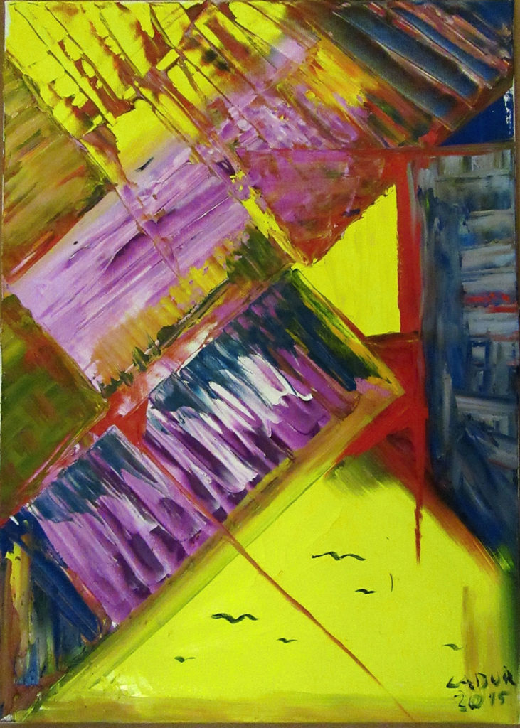 Fialová olej plátno 2015