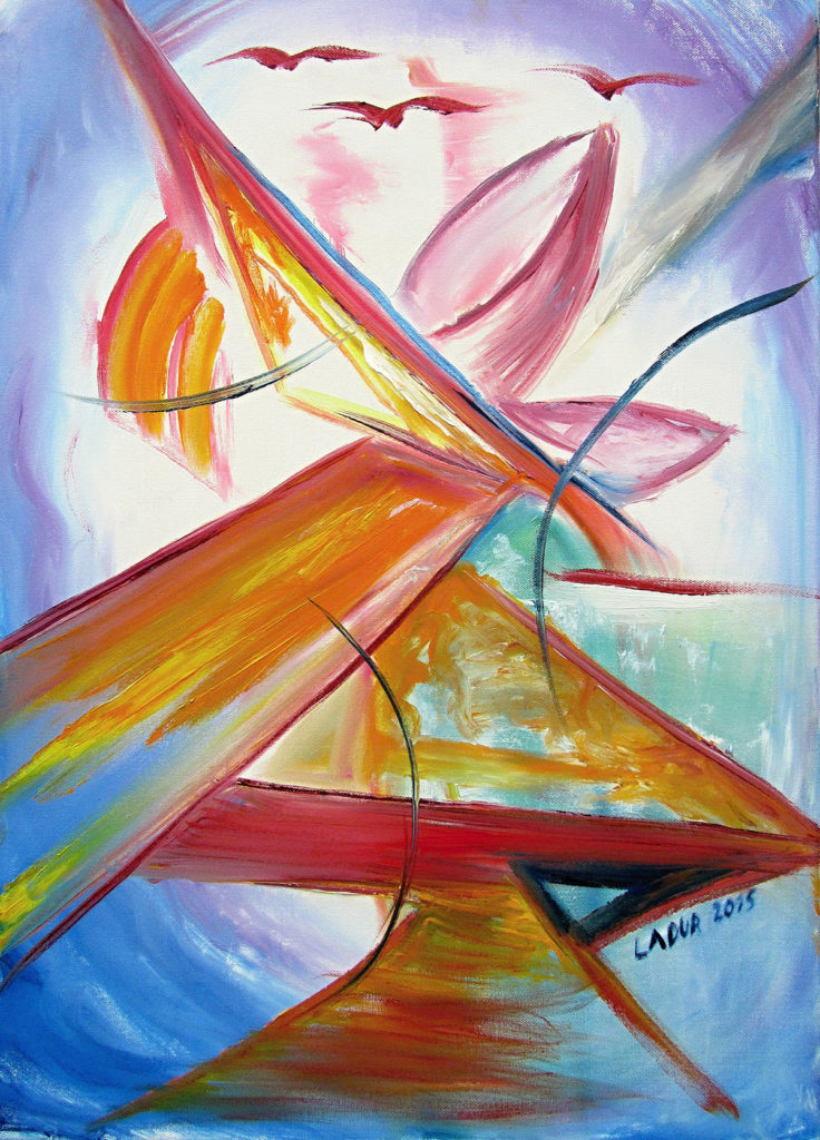 Geisha olej plátno 50x70cm 2015