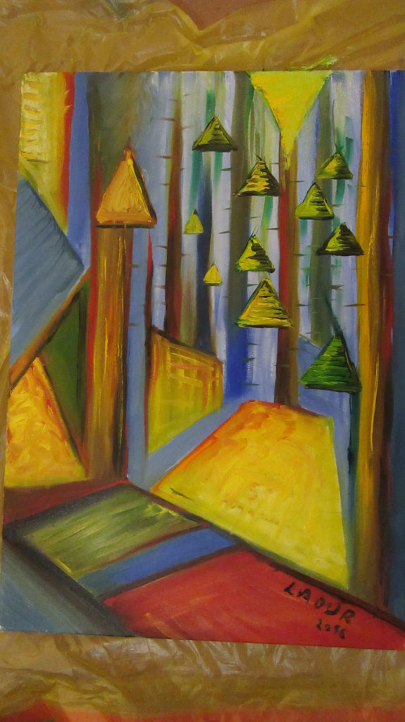 Lesík olej plátno 2018