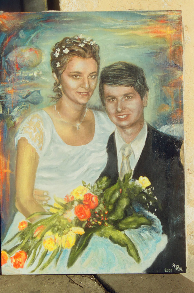 Manželé olej plátno 2002
