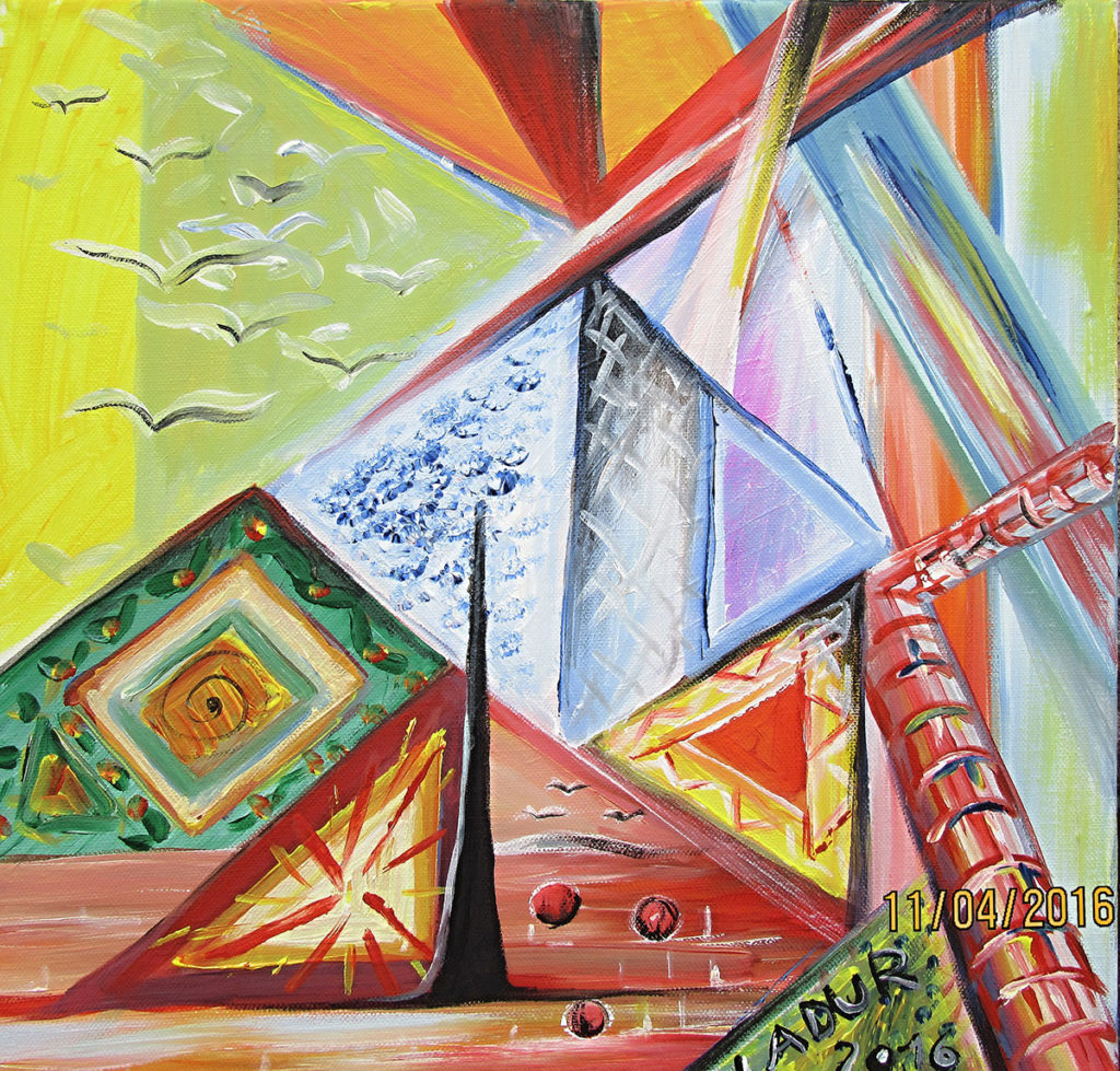 Típí akryl plátno 40x40cm 2017